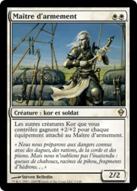 Maître d'armement, carte Magic ZEN 1 — extension Zendikar