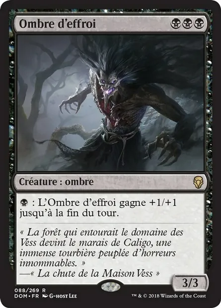 Ombre d'effroi, carte Magic DOM 88 — extension Dominaria
