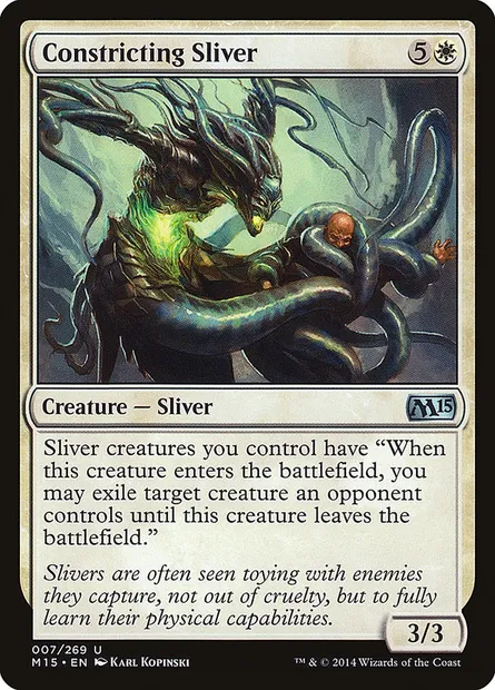 Constricting Sliver, Magic card M15 7 — Magic 2015 set