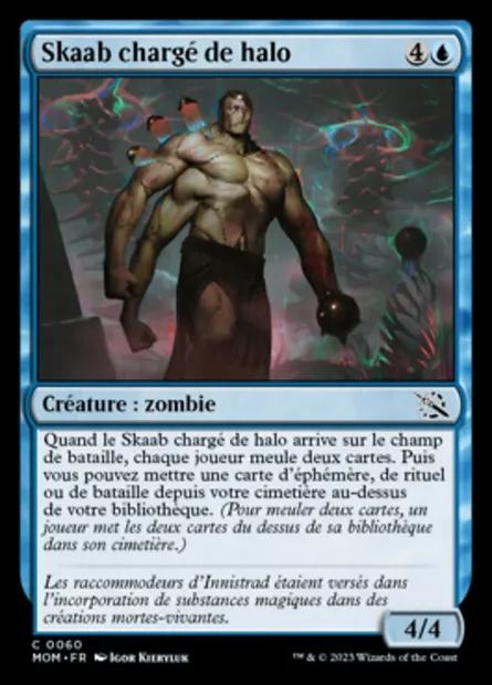 Skaab chargé de halo, carte Magic MOM 60 — extension L'invasion des machines