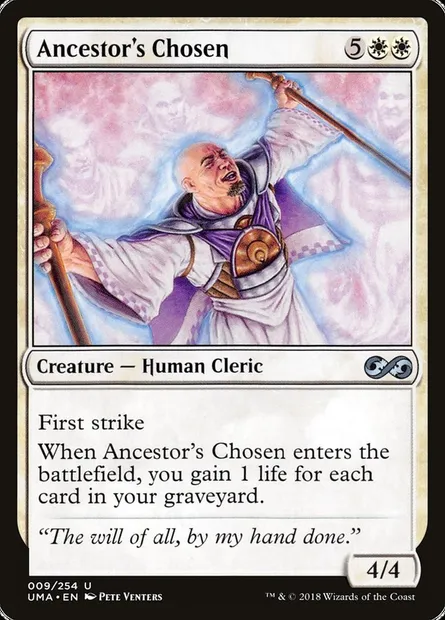 Ancestor's Chosen, Magic card UMA 9 — Ultimate Masters set