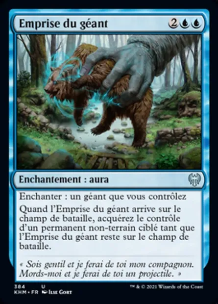 Emprise du géant, carte Magic KHM 384 — extension Kaldheim