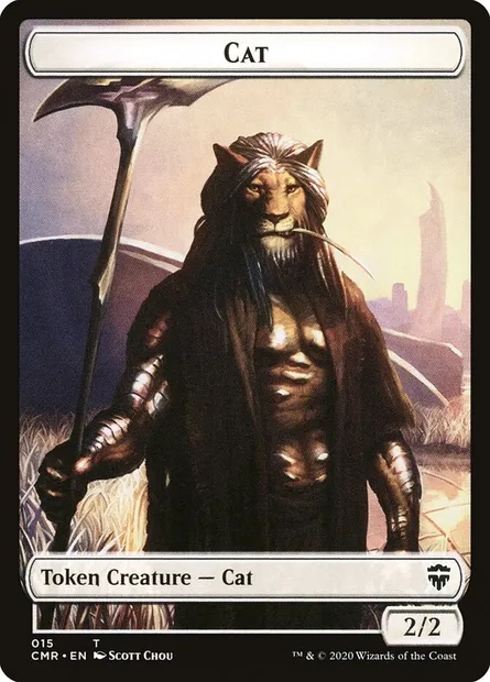 Cat, carte Magic TCMR 15 — extension Commander Legends Tokens
