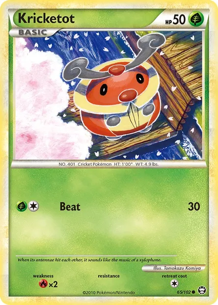 Kricketot, Pokémon card TM 65 — Triumphant set