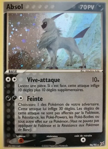 Absol, carte Pokémon MA 96 — extension EX Team Magma vs Team Aqua