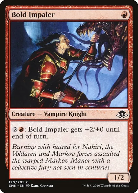 Bold Impaler, Magic card EMN 120 — Eldritch Moon set