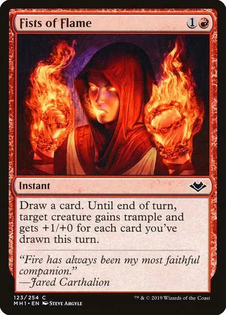 Fists of Flame, Magic card MH1 123 — Modern Horizons set