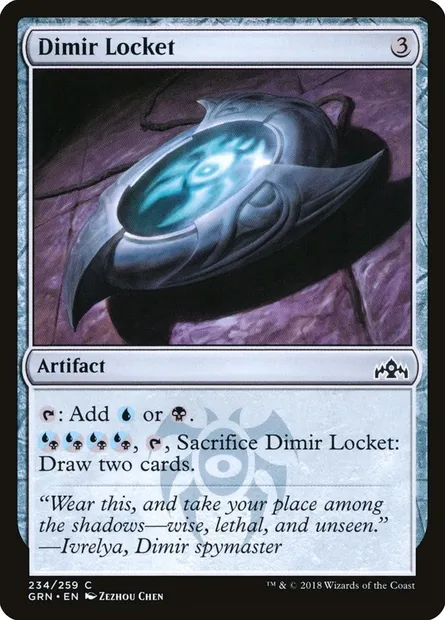 Dimir Locket, Magic card GRN 234 — Guilds of Ravnica set
