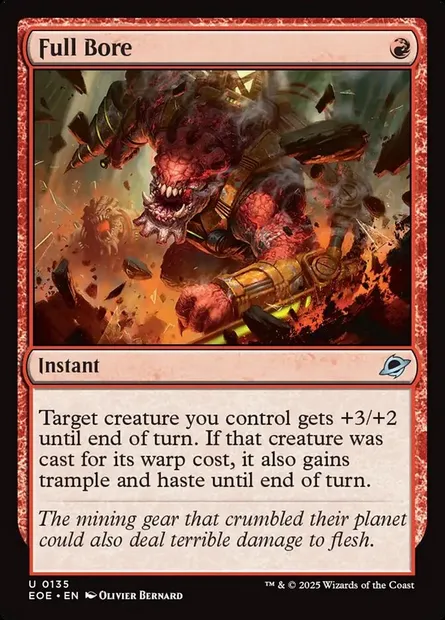 Full Bore, Magic card EOE 135 — Edge of Eternities set