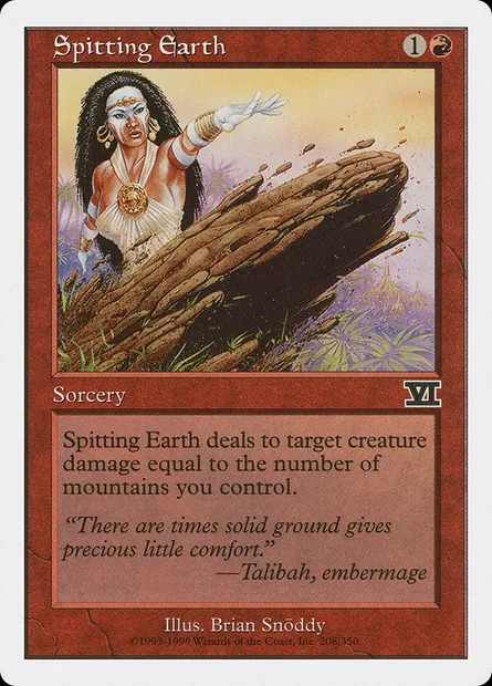 Spitting Earth, Magic card 6ED 208 — Classic Sixth Edition set