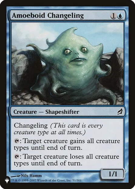 Amoeboid Changeling, Magic card PLST LRW-51 — The List set