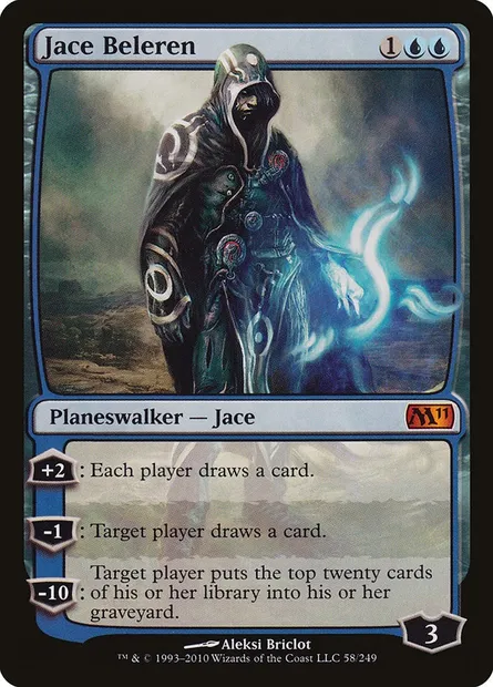 Jace Beleren, Magic card M11 58 — Magic 2011 set