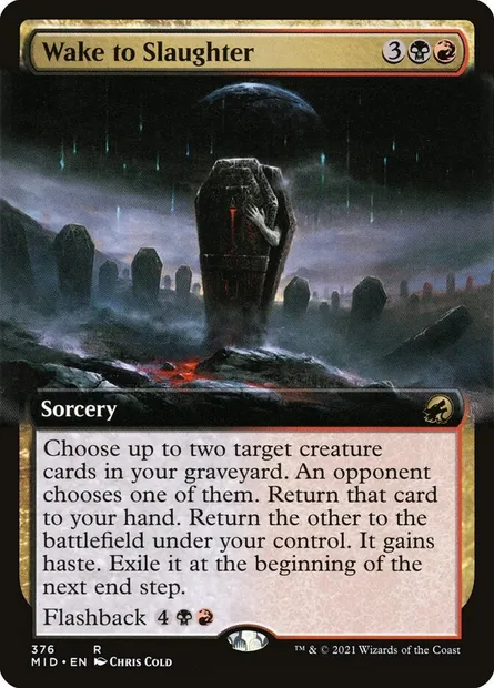 Wake to Slaughter, Magic card MID 376 — Innistrad: Midnight Hunt set