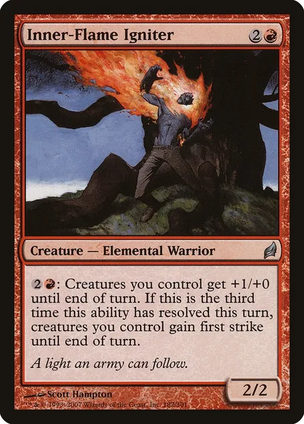 Inner-Flame Igniter, Magic card LRW 182 — Lorwyn set