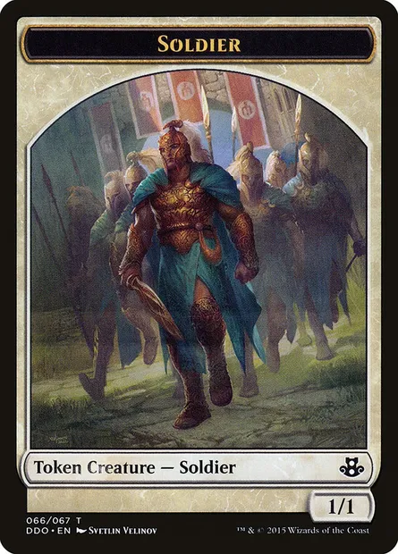 Soldier, Magic card DDO 66 — Duel Decks: Elspeth vs. Kiora set