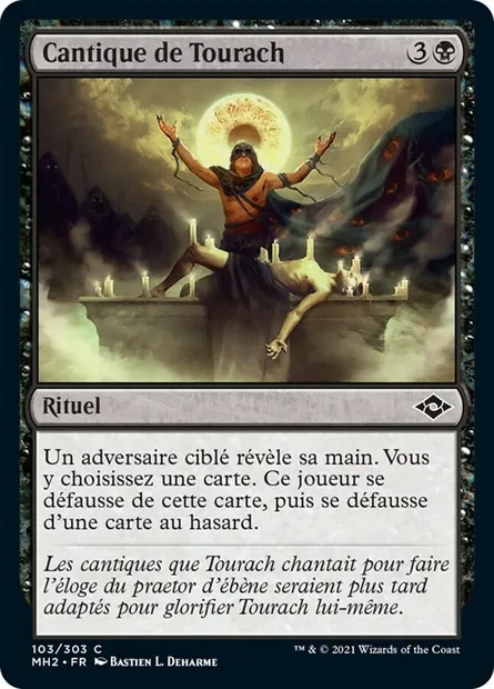 Cantique de Tourach, carte Magic MH2 103 — extension Horizons du Modern 2