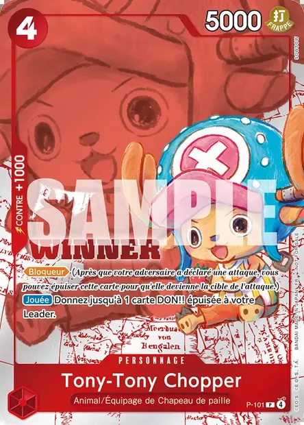 Tony-Tony Chopper, carte One Piece P-101 — extension Carte promo