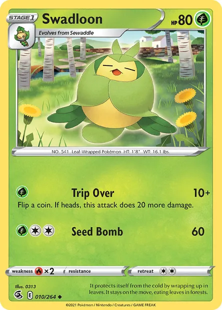 Swadloon, Pokémon card FST 10 — Fusion Strike set