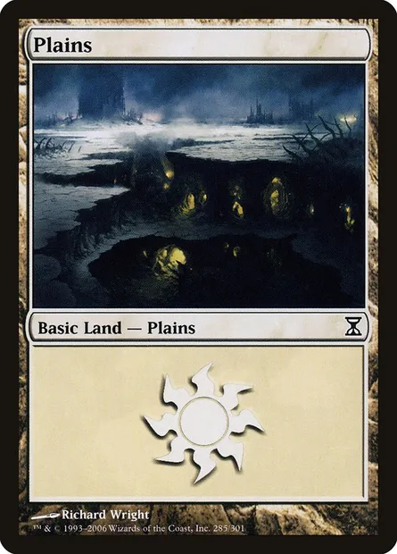 Plains, Magic card TSP 285 — Time Spiral set