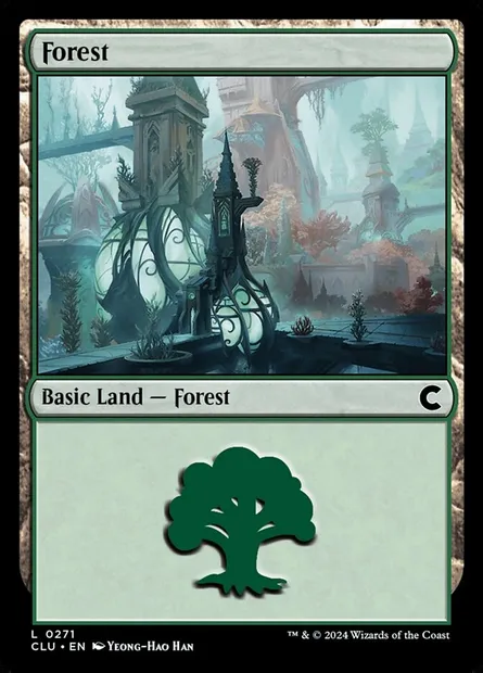 Forêt, carte Magic CLU 271 — extension Ravnica: Clue Edition