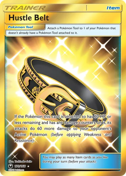 Hustle Belt, Pokémon card CES 179 — Celestial Storm set