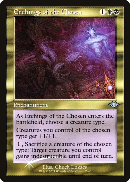 Gravures des Élus, carte Magic H1R 25 — extension Modern Horizons 1 Timeshifts
