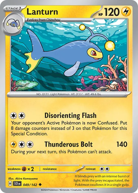 Lanturn, Pokémon card SCR 049 — Stellar Crown set
