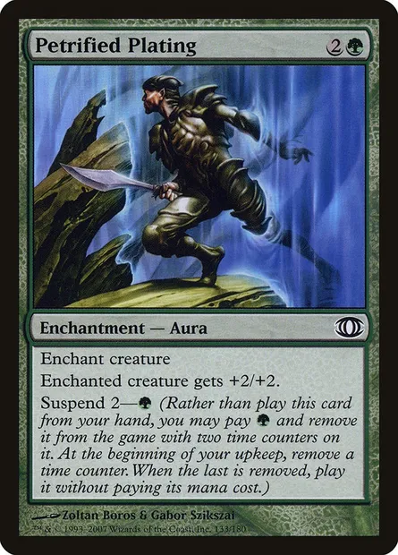 Petrified Plating, Magic card FUT 133 — Future Sight set