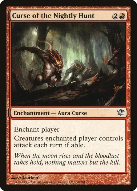 Curse of the Nightly Hunt, Magic card ISD 137 — Innistrad set