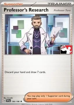 Professor's Research - Professor Turo, carte Pokémon PPS 190 — extension Play! Pokémon Prize Pack Series