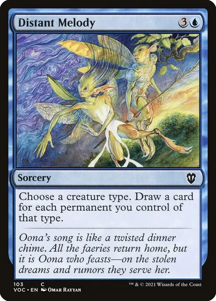 Distant Melody, Magic card VOC 103 — Crimson Vow Commander set