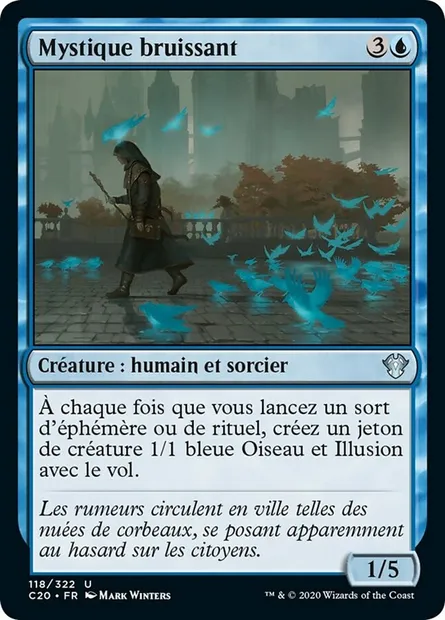 Mystique bruissant, carte Magic C20 118 — extension Commander 2020