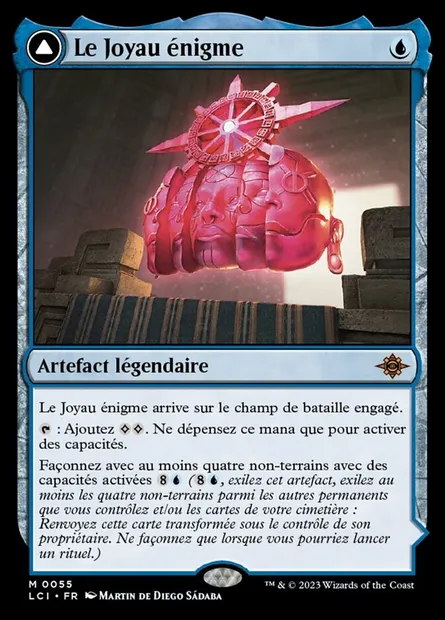 Le Joyau énigme // Locus de l'illumination, carte Magic LCI 55 — extension The Lost Caverns of Ixalan