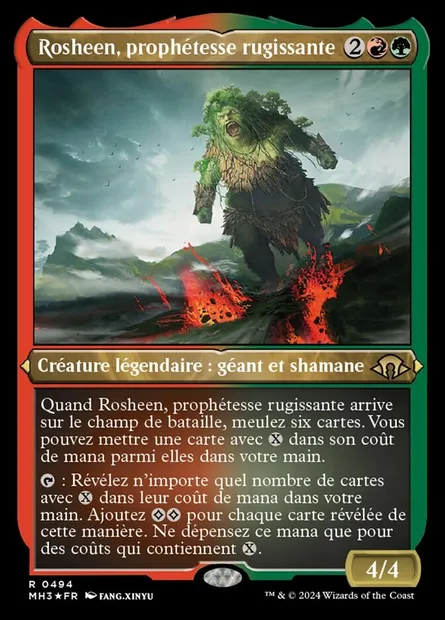 Rosheen, prophétesse rugissante, carte Magic MH3 494 — extension Modern Horizons 3