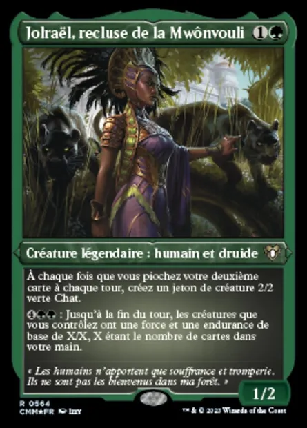 Jolraël, recluse de la Mwônvouli, carte Magic CMM 564 — extension Commander Masters