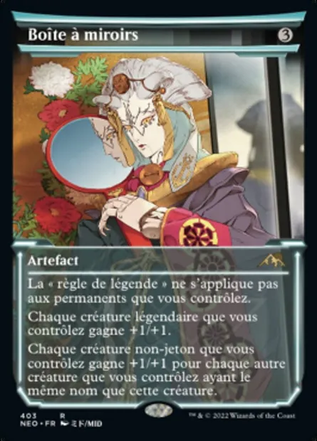 Boîte à miroirs, carte Magic NEO 403 — extension Kamigawa: La Dynastie Néon