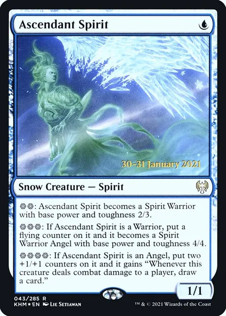 Esprit ascendant, carte Magic PKHM 43s — extension Kaldheim Promos