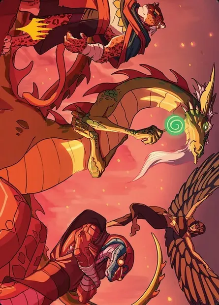 North Wind Avatar // North Wind Avatar, Magic card ATMT 32 — Teenage Mutant Ninja Turtles Art Series set