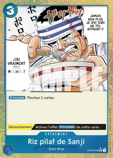 Riz pilaf de Sanji, carte One Piece OP03-056 — extension PILLARS OF STRENGTH