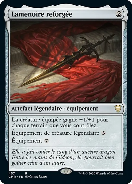 Lamenoire reforgée, carte Magic CMR 457 — extension Commander Legends
