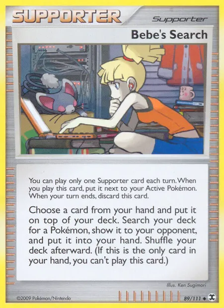 Bebe's Search, Pokémon card RR 89 — Rising Rivals set