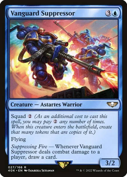Vanguard Suppressor, Magic card 40K 27 — Warhammer 40,000 Commander set