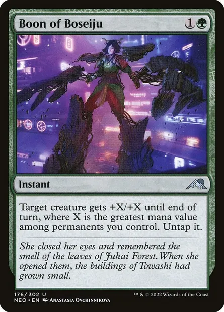 Boon of Boseiju, Magic card NEO 176 — Kamigawa: Neon Dynasty set
