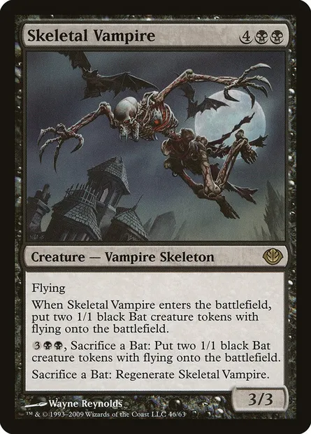 Skeletal Vampire, Magic card DDD 46 — Duel Decks: Garruk vs. Liliana set
