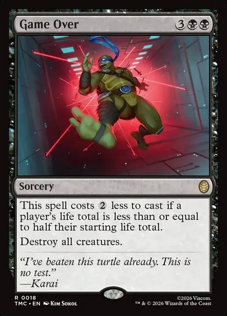 Game Over, Magic card TMC 18 — Teenage Mutant Ninja Turtles Eternal set