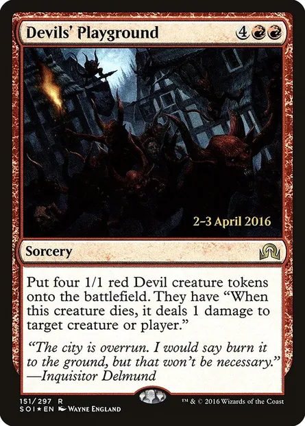 Devils' Playground, Magic card PSOI 151s — Shadows over Innistrad Promos set