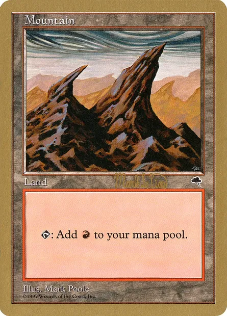 Montagne, carte Magic WC99 mlp344 — extension World Championship Decks 1999