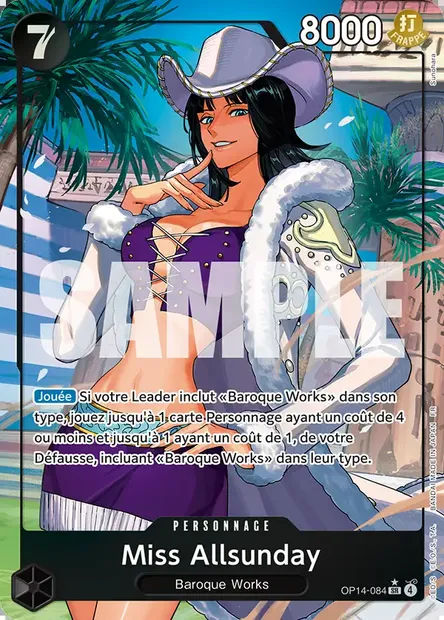 Miss Allsunday, carte One Piece OP14-084 — extension LES SEPT DE LA MER D'AZUR