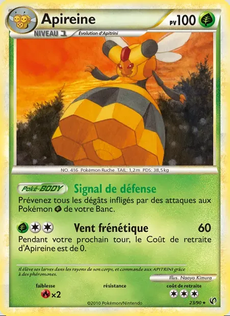 Apireine, carte Pokémon UD 23 — extension Indomptable