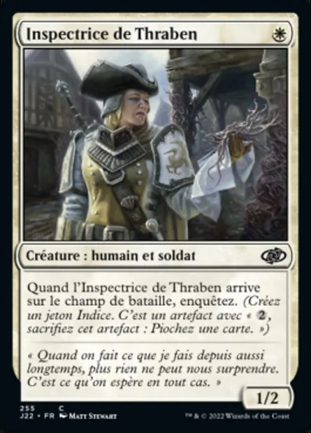 Inspectrice de Thraben, carte Magic J22 255 — extension Jumpstart 2022